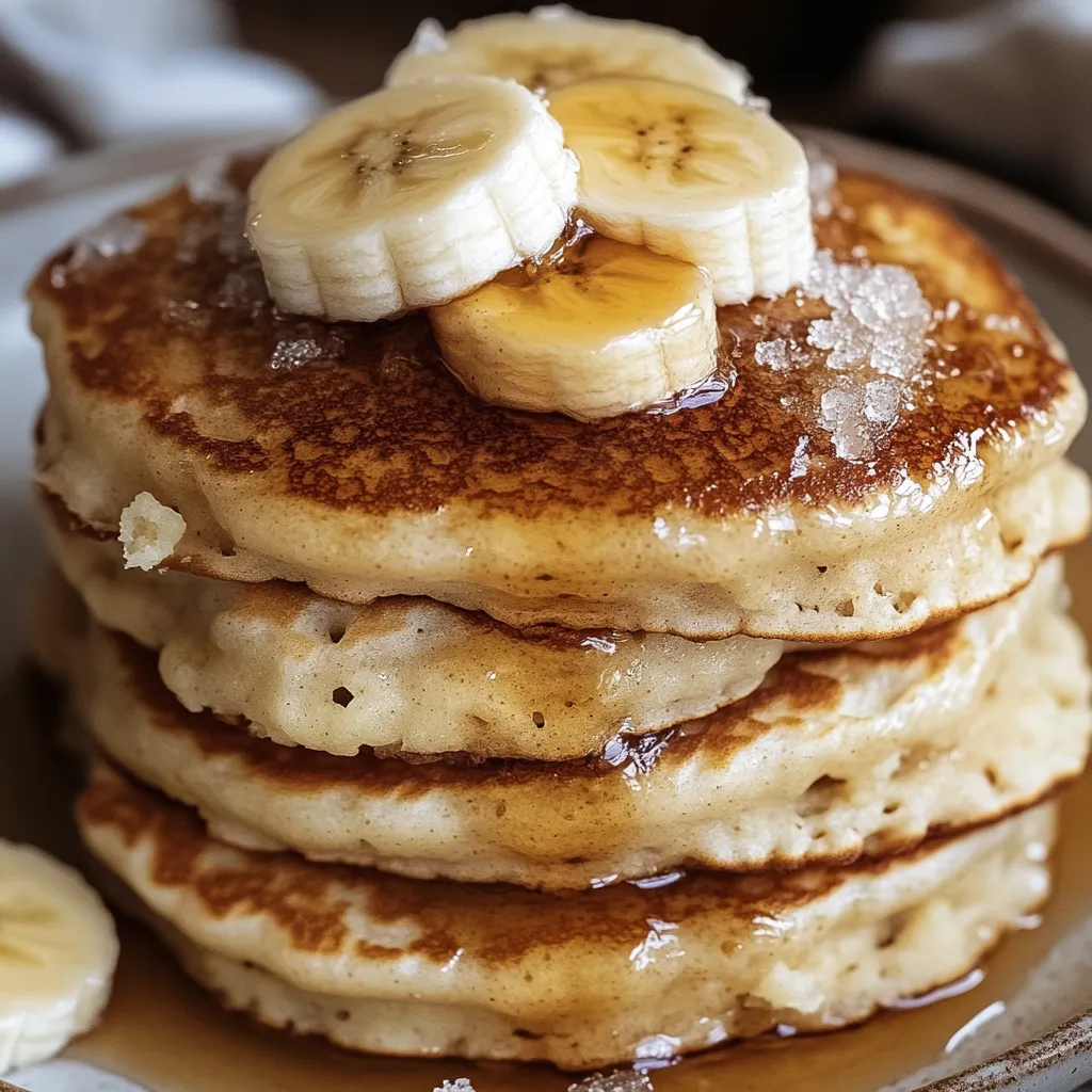 Fluffy Brown Sugar Banana Pancakes