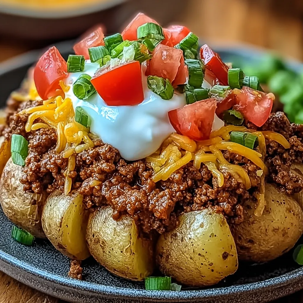 Pommes garnies façon taco