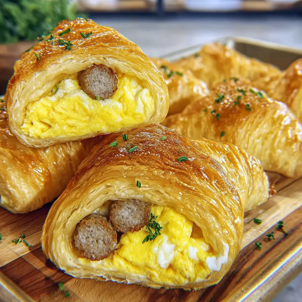 Croissants fourrés petit-déjeuner