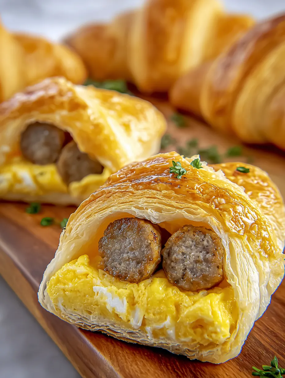 Croissants fourrés du matin