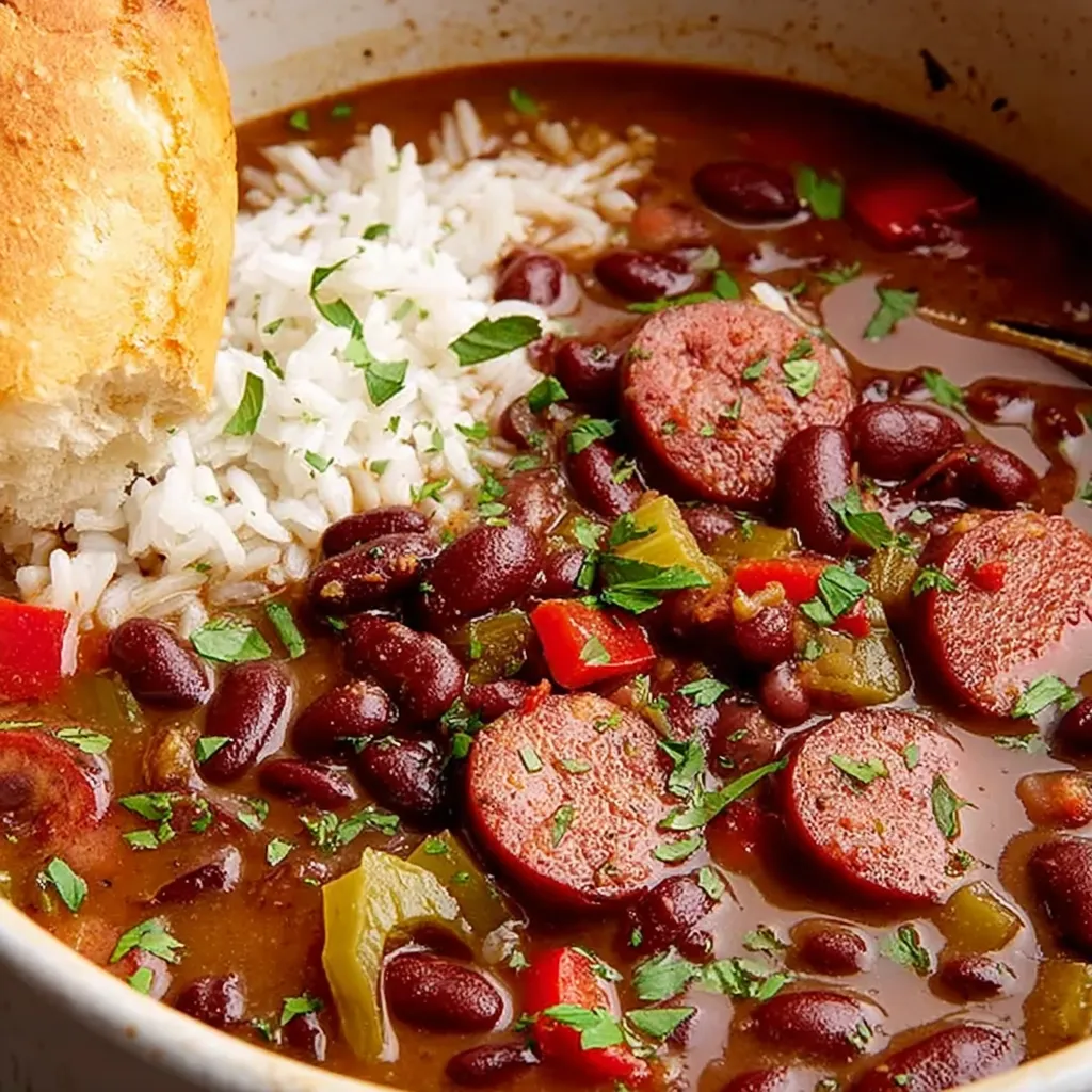 Riz et haricots rouges