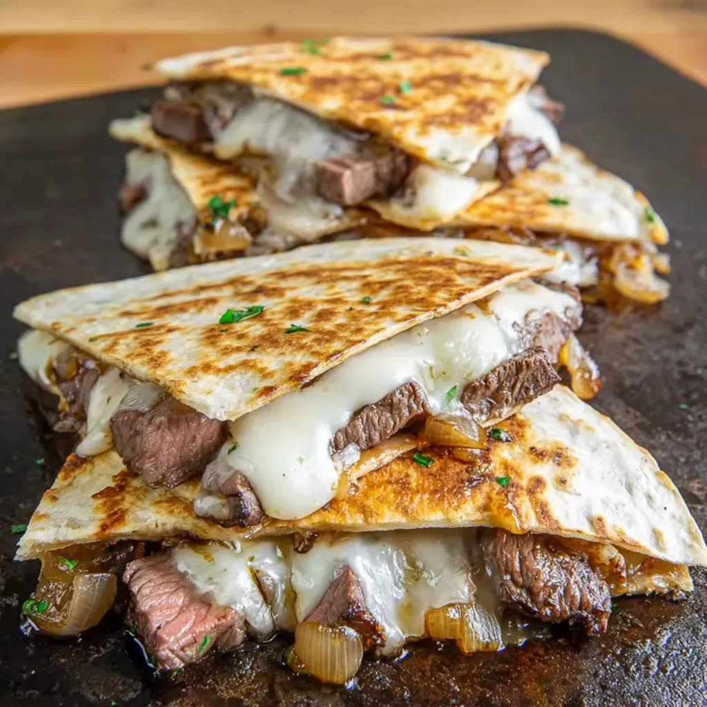Quesadillas steak fromage sur Blackstone