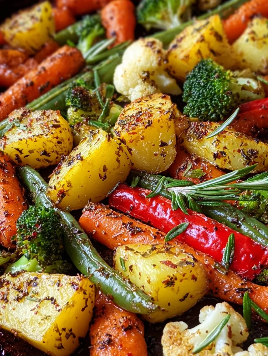 Légumes rôtis à l’ail et aux herbes