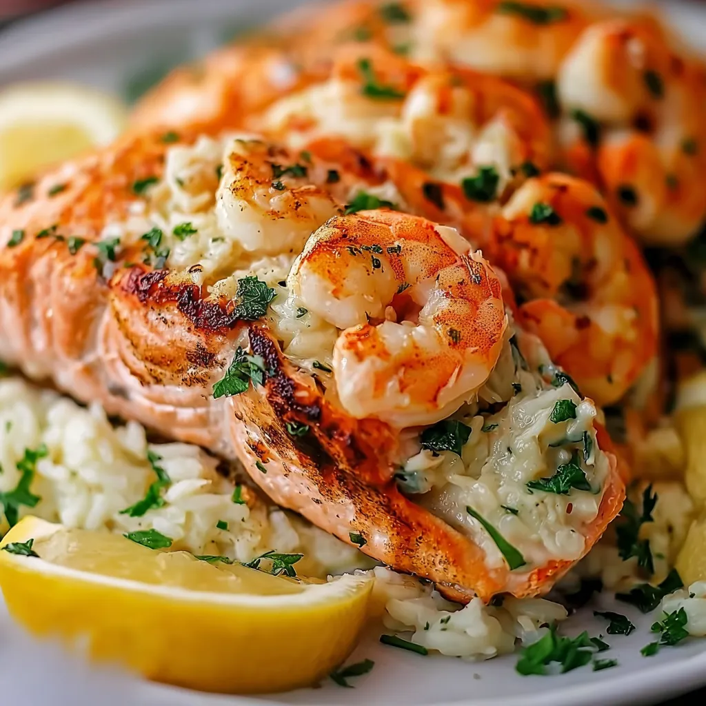 Saumon Farci Crabe Crevettes