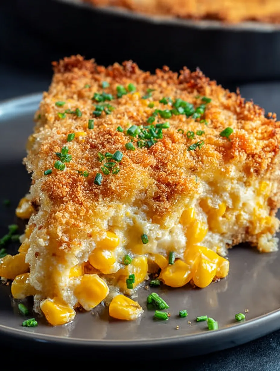 Gratin de maïs au cheddar