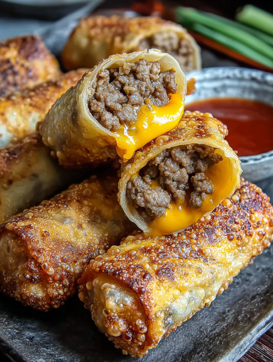 Rouleaux façon cheeseburger